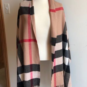 Faux Burberry Scarf